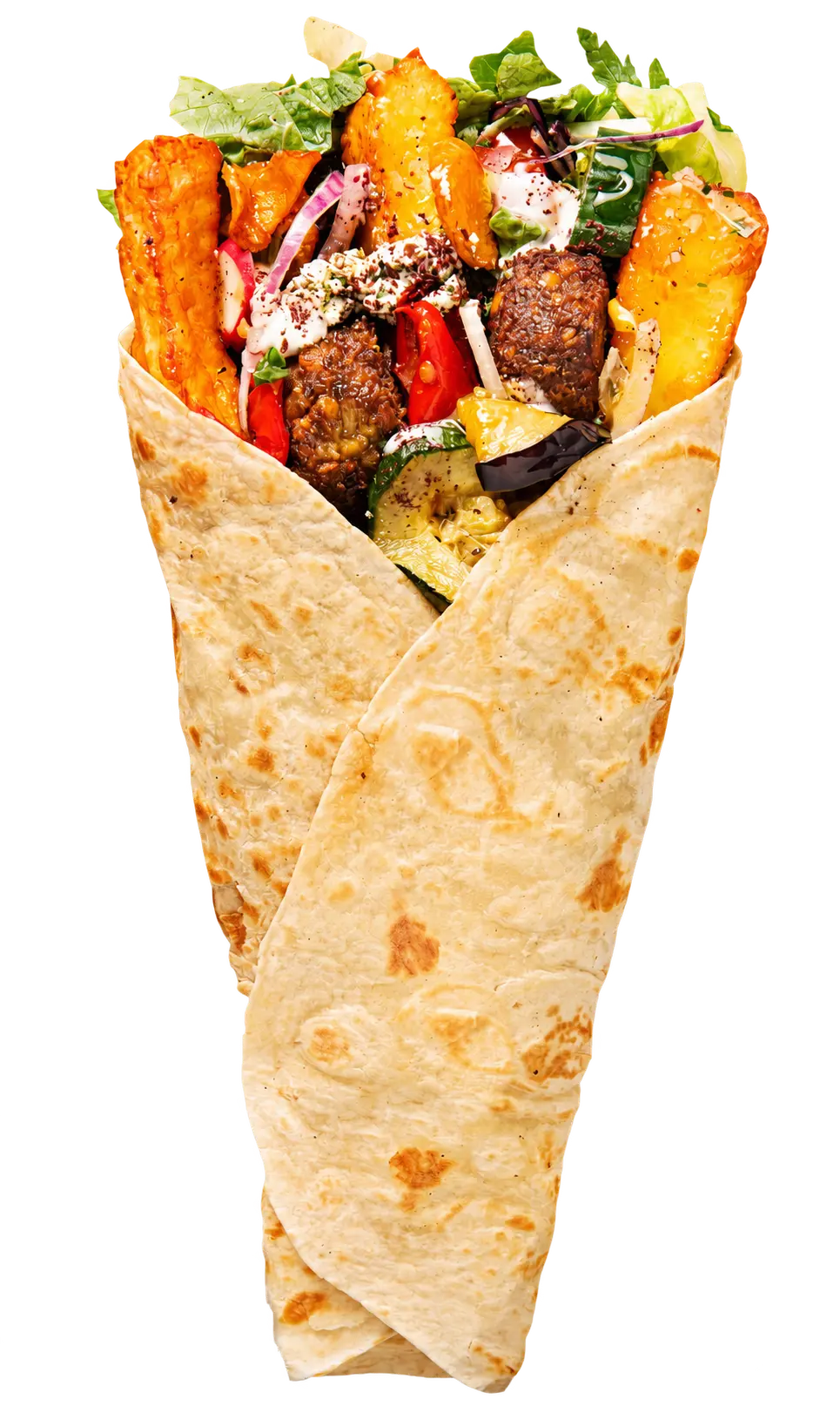HALLOUMI &
FALAFEL
WRAP
